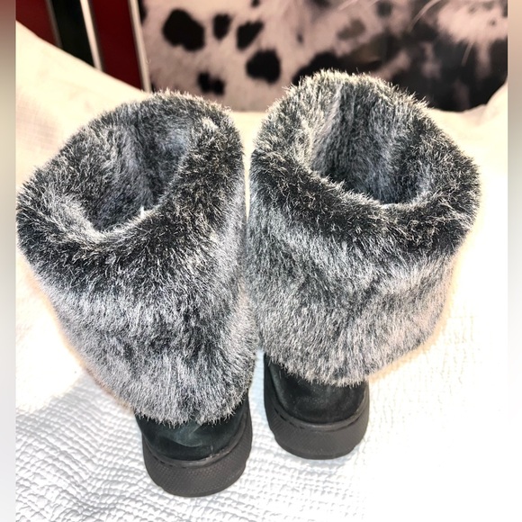 Women Winter Warm Leather Ankle  Boots Size 9. Leather Upper, Faux Fur Man Made - Picture 4 of 8
